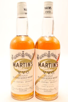 (2) Martin's Original V.V.O Blended Scotch Whisky, 1960
