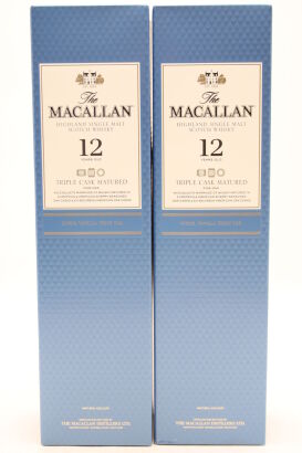 (2) Macallan 12 Year Old Triple Cask Highland Single Malt Whisky 70cl 40% alc.