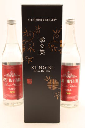 (1) 1x Ki No Bi Gin, 700ml & 4x East Imperial Tonic Water, 500ml