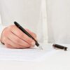 Montblanc Meisterstuck Fountain Pen Black - Rose Gold $900 RRP - 4