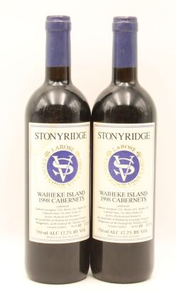 (2) 1998 Stonyridge Vineyard Larose, Waiheke