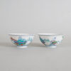 A Pair of Chinese Qing Dynasty Doucai 'Figural' Bowls (Da Qing Jiaqing Nian Zhi Mark)