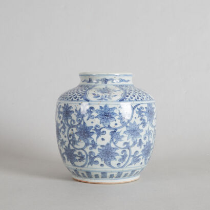 A Chinese Ming-Style Blue and White Jar