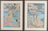 Two Framed Japanese Woodblock Prints