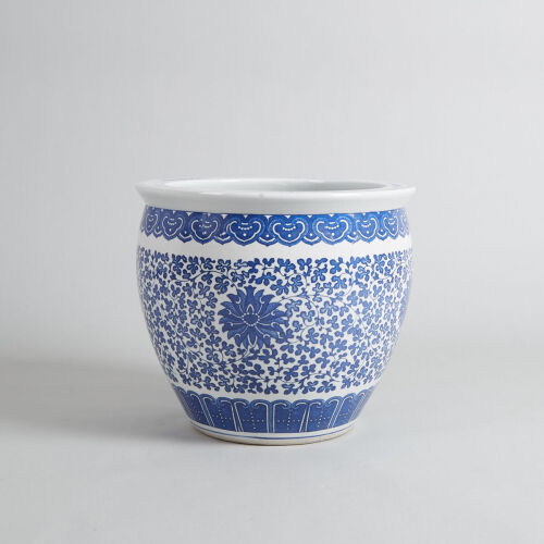 A Chinese Blue and White 'Lotus' Fishbowl