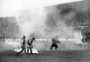 Marshals move smoke bombs at Eden Park after airplane flour bombing