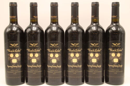(6) 1998 Wolf Blass Black Label, Cabernet Sauvignon, Barossa Valley