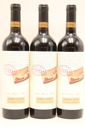 (3) 2004 Henry's Drive - Vintage Longbottom Reserve Shiraz, Padthaway