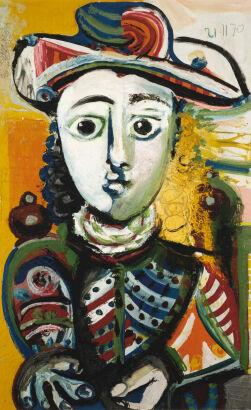 PABLO PICASSO Young Woman Seated in Armchair (Jeune Femme Assise dans un Fauteuil)