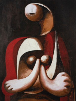 PABLO PICASSO Woman in a Red Armchair