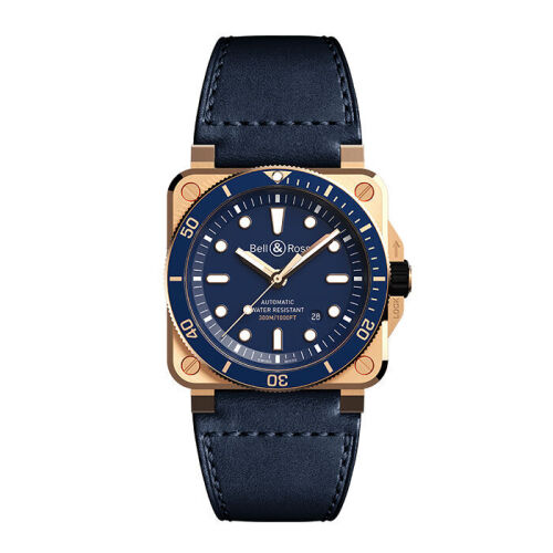 Bell & Ross BR03-92 Bronze Diver Blue Wristwatch