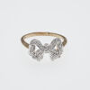 9ct Diamond Bow Ring - 2