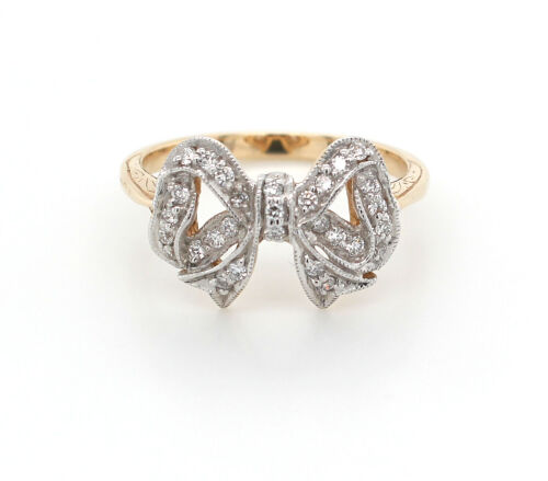 9ct Diamond Bow Ring