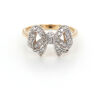 9ct Diamond Bow Ring