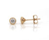 10ct Rub-over Gold Diamond Studs