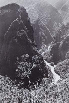 ALFRED GREGORY View of Urubamba Gorge from Machu Picchu