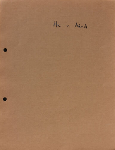 COLIN MCCAHON untitled (single page from 15 Drawings)