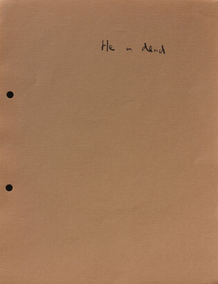 COLIN MCCAHON untitled (single page from 15 Drawings)