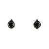 Silver Onyx Stud Earrings