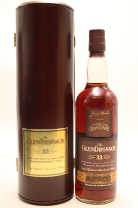 (1) Glendronach Oloroso Sherry Casks 33 Year Old Single Malt Scotch Whisky, 40% ABV