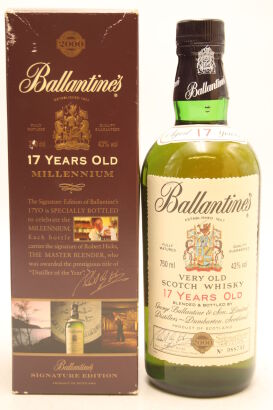 (1) Ballantine's 17 Years Old Millennium Edition Blended Scotch Whisky, 43% ABV