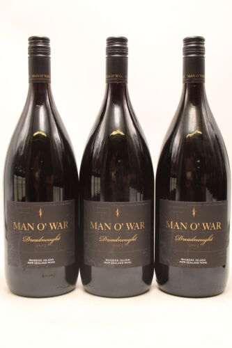 (3) 2015 Man O' War Dreadnought Syrah, Waiheke Island, 1500ml