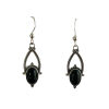 Silver Onyx Drop Earrings