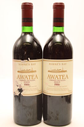 (2) 1986 Te Mata Estate Awatea Cabernet Merlot, Hawke's Bay (STL)