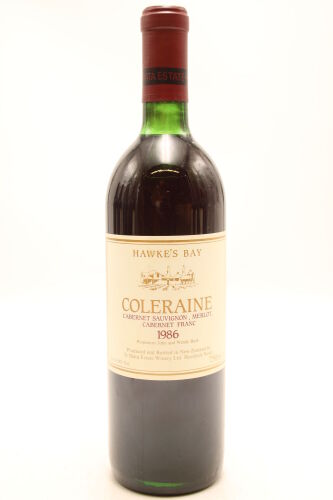 (1) 1986 Te Mata Estate Coleraine, Hawke's Bay