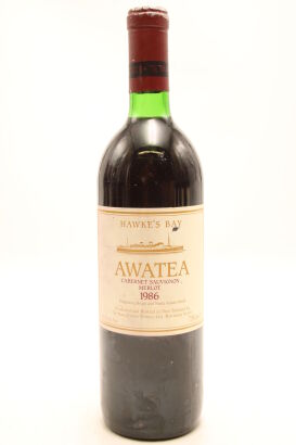 (1) 1986 Te Mata Estate Awatea Cabernet Merlot, Hawke's Bay