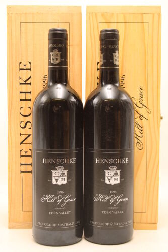 (2) 1996 Henschke Hill of Grace Shiraz, Eden Valley [JR19] [JO95] (GB)