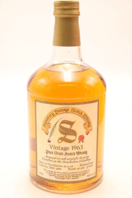 (1) 1963 Signatory Vintage Dumbarton 26 Year Old Pure Grain Scotch Whisky, Lowlands