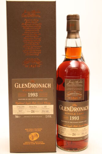 (1) 1993 Glendronach Sherry Butt Single Cask 24 Year Old Single Malt Scotch Whisky, 70cl, 52.4% alc.