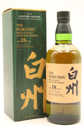 (1) The Hakushu 18 Year Old Single Malt Whisky, 43.5% ABV, 700ml (Old Edition)