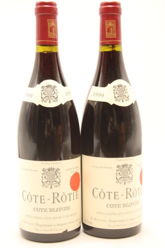 (2) 1999 Domaine Rene Rostaing Cote Rotie Cote Blonde, Rhone [RP100]