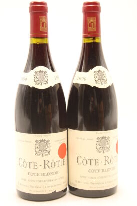 (2) 1999 Domaine Rene Rostaing Cote Rotie Cote Blonde, Rhone [RP100]