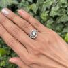 18ct Edwardian Diamond Swirl Ring - 2