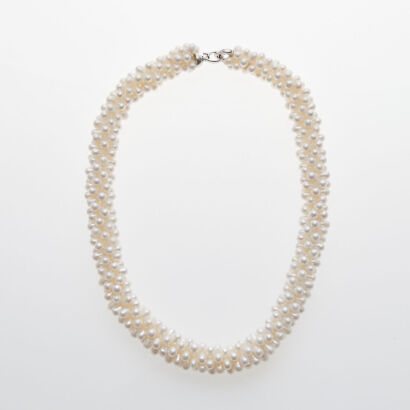 Silver Freshwater Pearl Strand