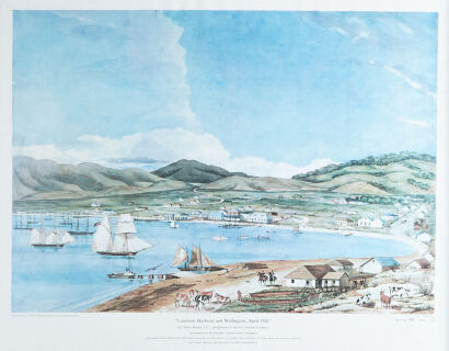 CHARLES HEAPHY Lambton Harbour and Wellington, April 1841