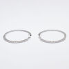 18ct White Gold Diamond Hoop Earrings