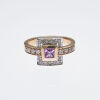 18ct Pink Sapphire and Diamond Ring