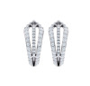 Alice Herald 18ct Diamond Flutter Hoop Earrings