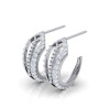 Alice Herald 18ct Diamond Flutter Hoop Earrings - 2