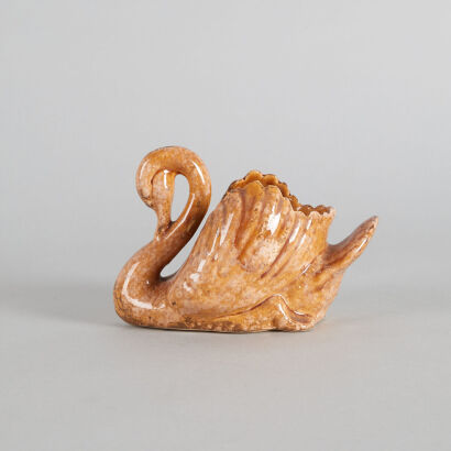 A Crown Lynn Trickle Glaze Swan