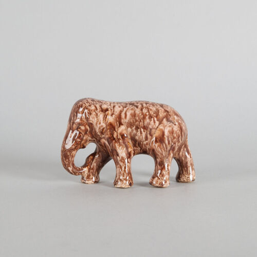 An Early Crown Lynn Trickle Glaze Elephant