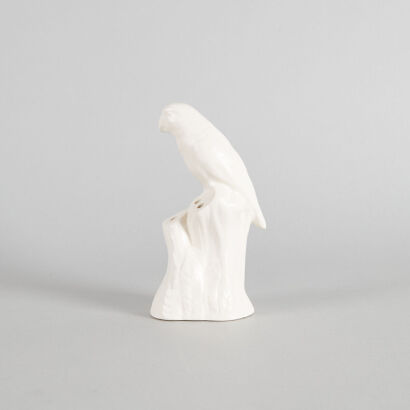 A Crown Lynn Slip Cast Parrot Posy Vase