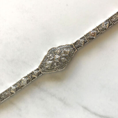 14ct Gold Belle Epoque Diamond Bracelet