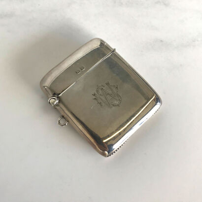 Sterling Silver Monogramed Matches Case