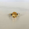 18ct Citrine and Diamond Ring