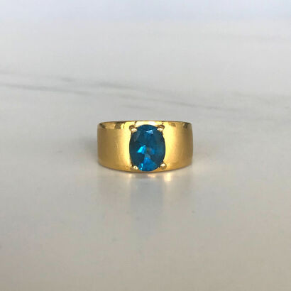 22ct London Blue Topaz Ring